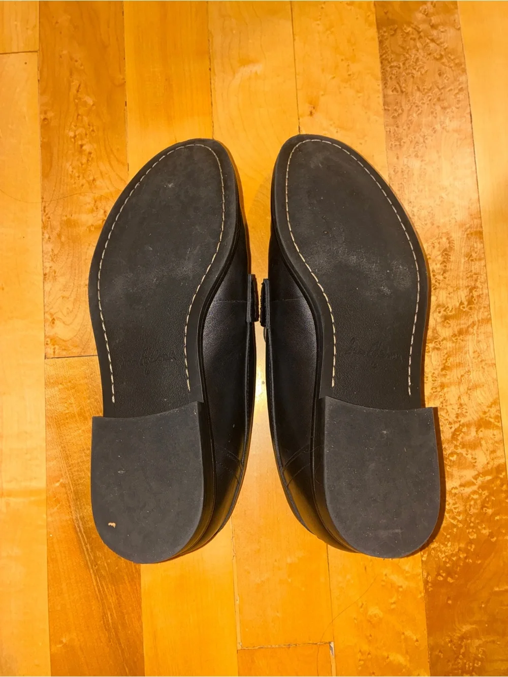 NWOT Sam Edelman Black Leather Penny Loafers for Women
